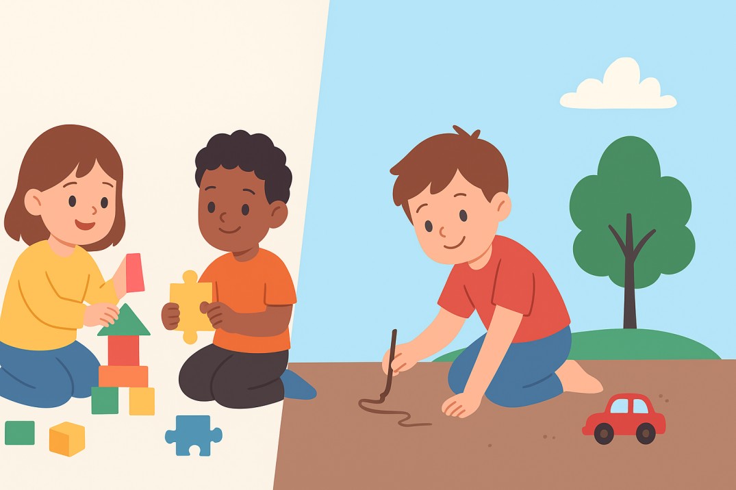 tructured vs. unstructured play activities at preschool and daycare centers in Calgary, Cederbrae, and Royal Oak childcare facilities.