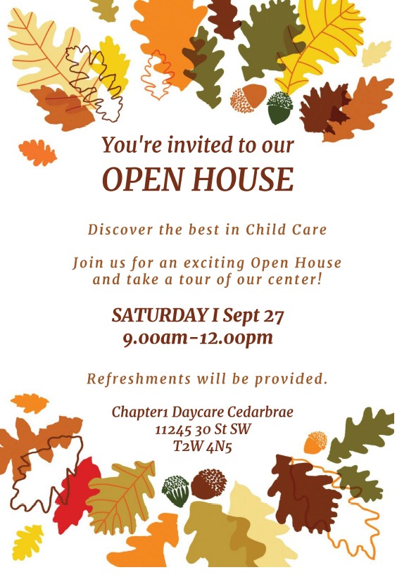 Chapter1 Daycare Open House: Explore, Learn & Connect