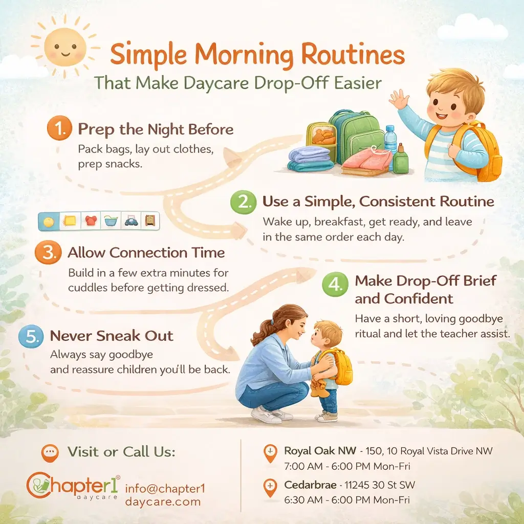 Morning Routines That Make Daycare Drop-Off Easier