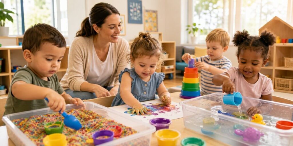 How Sensory Play Helps Toddlers Learn In Daycare